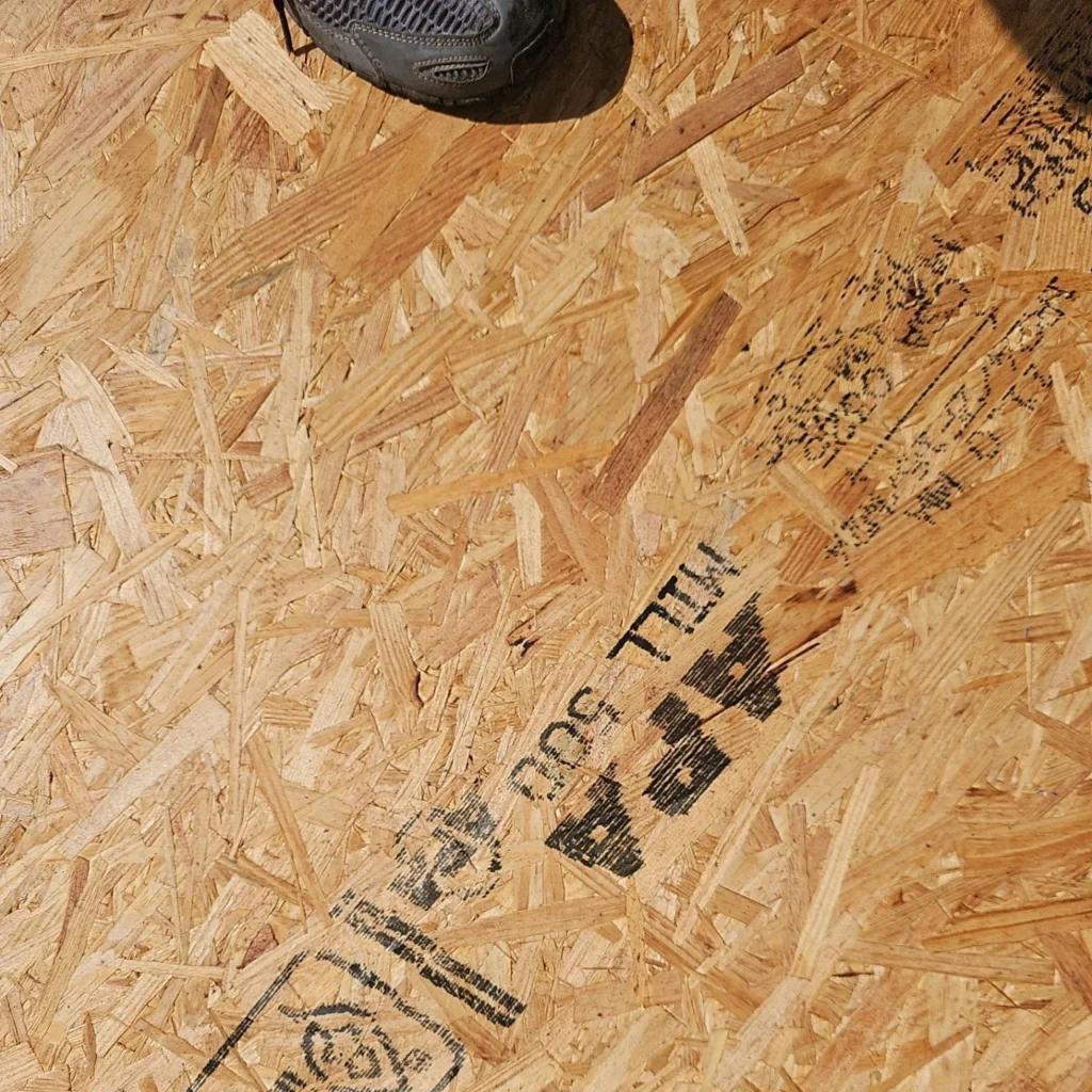 OSB roof decking panels installed on large residential roof replacement project, Slidell, FORTIFIED Home System upgrade