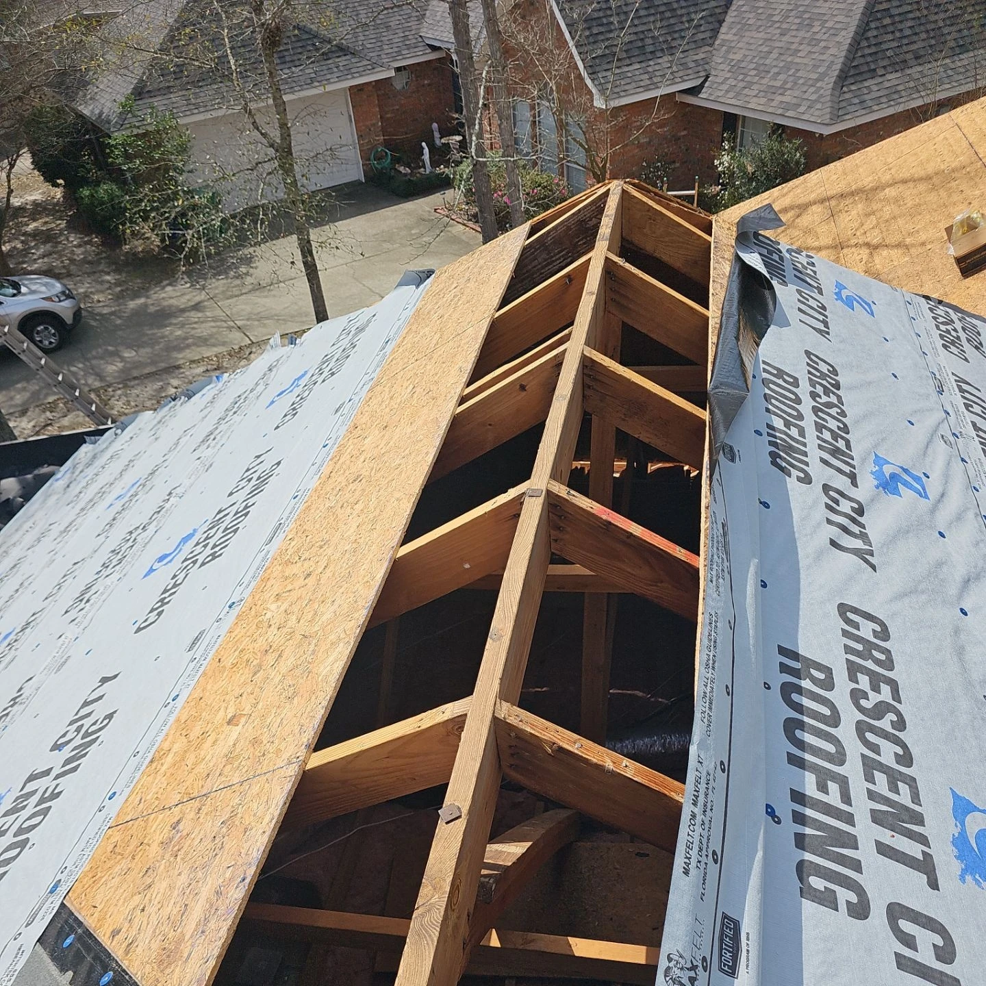 Large Fortified Roof Replacement with OC Onyx Black Slidell