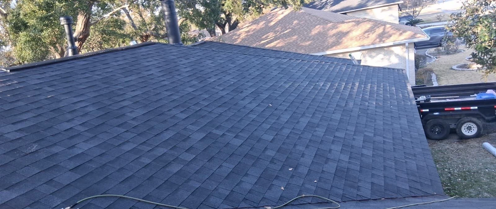 Medium Roof Replacement with Onyx Black Shingles Slidell