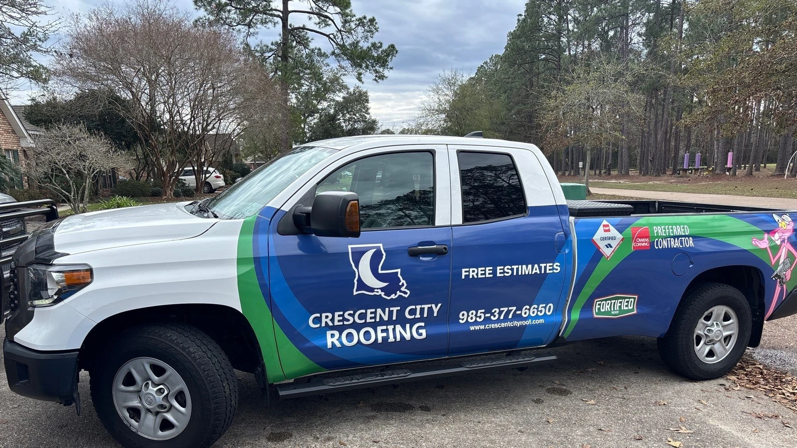 XL Fortified Roof Replacement with OC Onyx Black Slidell