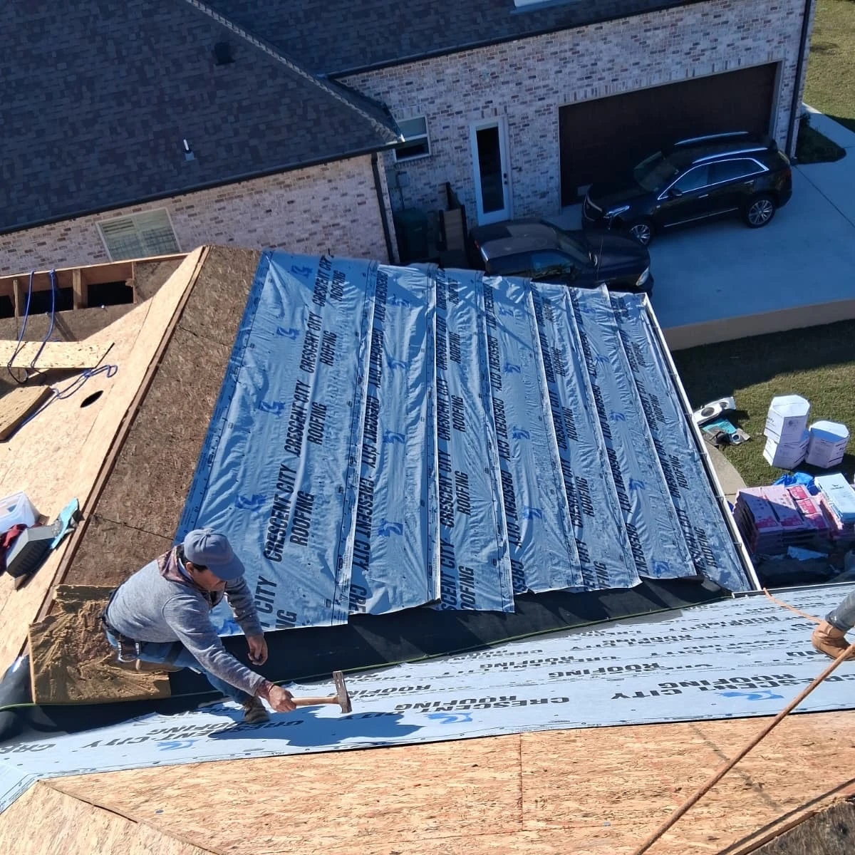 XL Roof Replacement with OC Teak Shingles Slidell LA