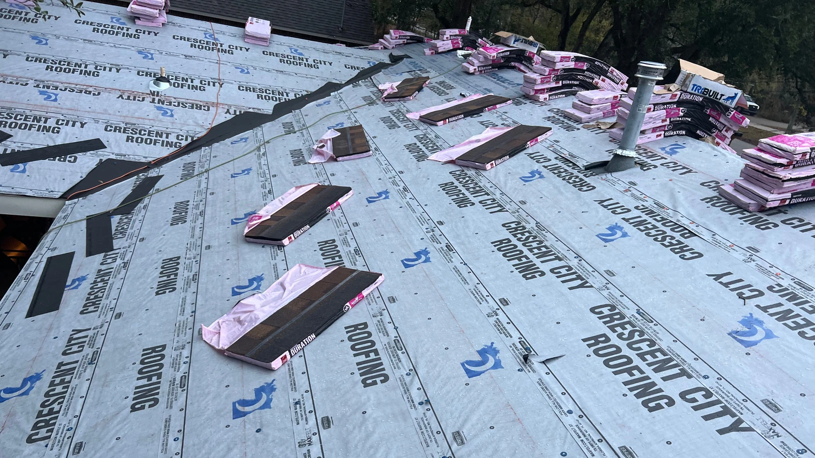 Large Roof Replacement with OC Desert Rose Mandeville