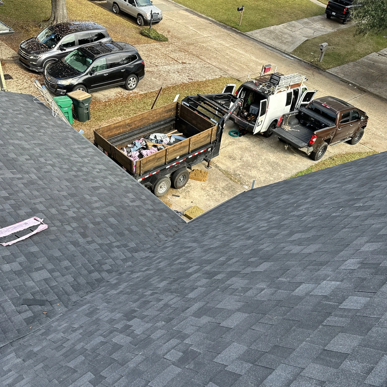 Large Fortified Roof Replacement OC Onyx Black Slidell