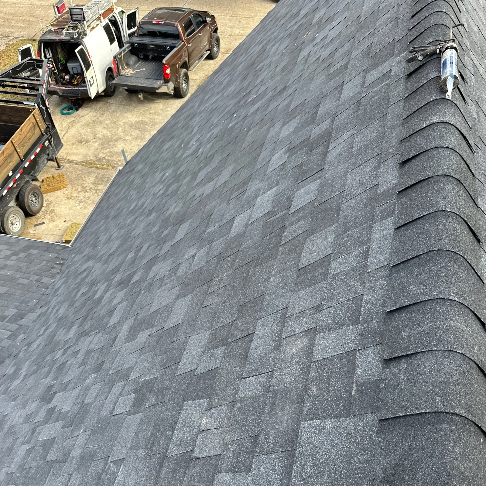 Large Fortified Roof Replacement OC Onyx Black Slidell