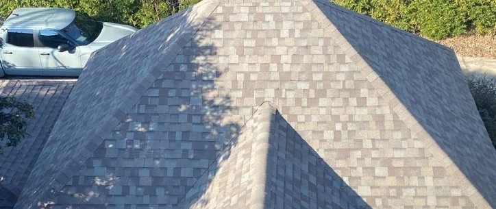 Large Roof Replacement with OC Driftwood Shingles Covington