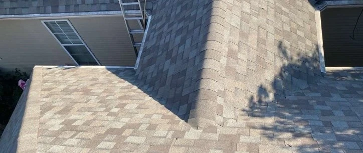 Large Roof Replacement with OC Driftwood Shingles Covington