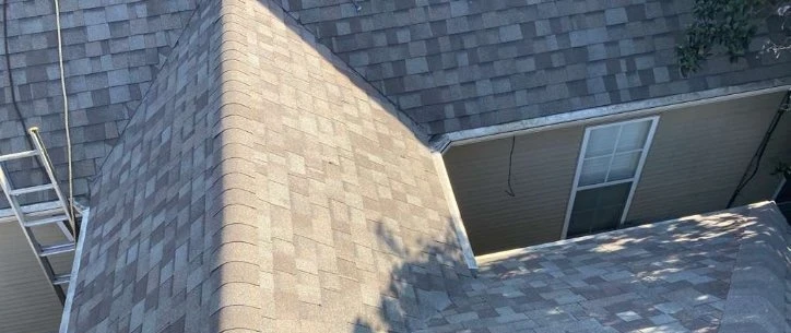 Large Roof Replacement with OC Driftwood Shingles Covington