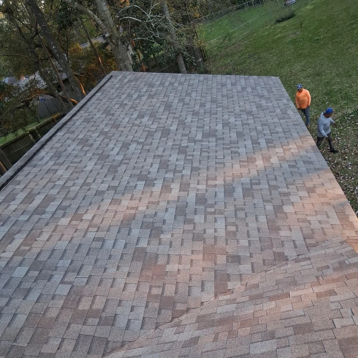 Small Roof Replacement with OC Driftwood Shingles Slidell