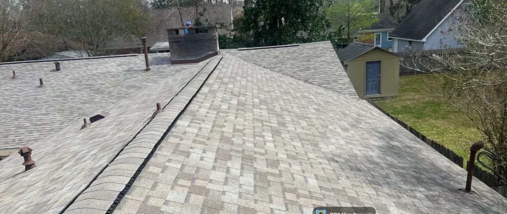 XL Roof Replacement with OC Driftwood Shingles Slidell